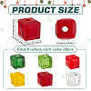   300Pcs 6 Colors Christmas Themed Transparents Glass Beads GLAA-PH0003-53-2