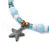 5Pcs Alloy Charm Bracelets BJEW-JB11721-5