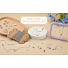 Crafans DIY Initial Link Bracelet Making Kit DIY-CF0001-22-17