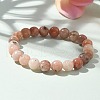 Natural Plum Blossom Jasper Beads Stretch Bracelets BJEW-F380-01-B08-7