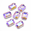 Pointed Back Glass Rhinestone Cabochons RGLA-T019-10x14mm-01-1