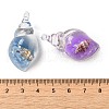 10Pcs Transparent Resin Conch Shell Pendants FIND-B031-01-3