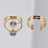 925 Sterling Silver Pave Cubic Zirconia Stackable Rings HL5195-3-3