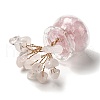 Mother's Day Natural Rose Quartz Chips Tree Decorations DJEW-Z007-02A-2