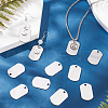 SUNNYCLUE 201 Stainless Steel Stamping Blank Tag Pendants STAS-SC0008-97P-01-4