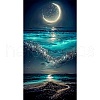 Fancy Night Sky Moon Ocean Scenery DIY Diamond Painting Kit PW-WG27488-01-1