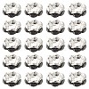 Brass Rhinestone Spacer Beads RB-YW0001-05B-04S-1