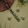 4Pcs Outdoor EDC Tool Brass Parachute Rope European Beads FIND-FG0003-74AS-5
