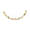 Brass Bamboo Stick Connector Charms KK-U020-03G-1