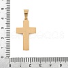 304 Stainless Steel Rhinestone Pendants STAS-G346-47A-G-3