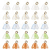  80Pcs 5 Colors Handmade Lampwork Charms FIND-TA0002-77-2