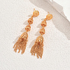 Ethnic Retro Alloy Geometric Tassel Stud Earrings NC4962-5