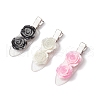 3Pcs 3 Colors Flower Alloy & Plastic Alligator Hair Clips PHAR-JH00132-2