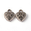 Tibetan Style Alloy Charms Pendants TIBEP-A123278-AS-LF-4