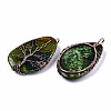 Natural Fire Agate Big Pendants G-S359-187-2