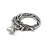 304 Stainless Steel Pendants STAS-C053-11AS-3