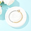 304 Stainless Steel Cable & Rope Chain Bracelets for Women BJEW-K279-03GP-2
