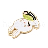 Cartoon Alloy Enamel Pendants ENAM-G207-01B-LG-3