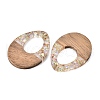 Epoxy Resin & Walnut Wood Pendants RESI-T057-12E-2