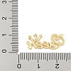Brass Pave Clear Cubic Zirconia Connector Charms KK-S386-37G-3