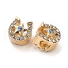 Alloy Rhinestone European Beads FIND-Q115-06G-2