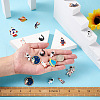 Craftdady 36Pcs 18 Styles Baking Painted Alloy Pendants FIND-CD0001-02-7