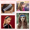 Gorgecraft 30Pcs 10 Colors Polyester Crochet Elastic Headbands OHAR-GF0001-33B-5
