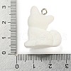 Flocking Resin Cute Pendants RESI-L043-01P-01-3
