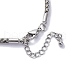 Polyester Cord Braided Bracelet Makings MAK-Z003-01P-12-3