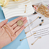 GOMAKERER 24Pcs 6 Style Brass Cable Chain Extender KK-GO0001-56-3