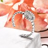 304 Stainless Steel Open Cuff Rings for Women RJEW-R010-02S-1