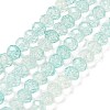 Transparent Crackle Glass Beads Strands CCG-L050-01A-07-1