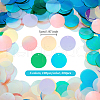 Olycraft 500Pcs 5 Colors Iridescent PVC Paillette/Sequins Pendants KY-OC0001-33C-2