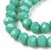 Opaque Solid Color Glass Beads Strands EGLA-A034-P6mm-D31-3