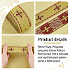 Ethnic Style Polyester Jacquard Cross Ribbon SRIB-WH0026-29-1-4
