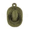 Tibetan Style Alloy Pendants TIBEP-4422-AB-NR-1