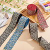 BENECREAT 8 Yards 4 Colors Polyester Ribbon OCOR-BC0006-97-5