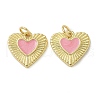 Rack Plating Brass Enamel Charms KK-K392-34G-03-1