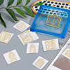 Olycraft 9Pcs 9 Styles Nickel Self-adhesive Picture Stickers DIY-OC0004-32-3