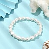 Mother's Day Jewellery Natural Pearl Beaded Stretch Bracelets BJEW-JB09492-2
