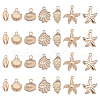 SUNNYCLUE 28Pcs 7 Styles Ocean Series Alloy Pendants FIND-SC0006-23-1