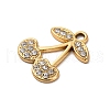 Cherry Alloy Pendants PALLOY-S051-02B-G-2