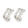 Brass Cuff Earrings EJEW-C104-153P-1