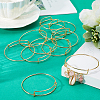 SUNNYCLUE 12Pcs Steel Adjustable Bangle Making AJEW-SC0002-G-4
