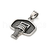 304 Stainless Steel Pendants STAS-Z126-07AS-2