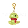 Snake MIYUKI Delica Beaded Pendant Decorations HJEW-MZ00199-2