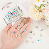 Beebeecraft 56Pcs 4 Styles Glass Rhinestone Cabochons RGLA-BBC0001-02-3