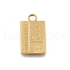 304 Stainless Steel Pendants STAS-F318-09A-G-1