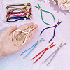 Unicraftale 15Pcs 15 Colors Twisted Nylon Cord Silder Bracelets MAK-UN0001-57-2