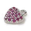 Brass Micro Pave Cubic Zirconia Charms KK-I276-41P-2